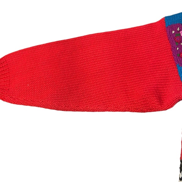 Vtg 90s 00s Studio Collection Cat Purrfect Day Knit Sweater Sz M Grandmacore - Picture 6 of 12